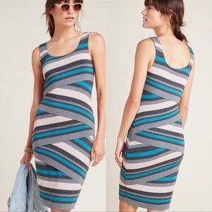Bailey 44 Tiered Bandage Dress‎ Womens Size XS Gray Pink